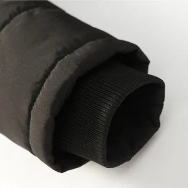 Elegant quiltet fleece vinterjakke