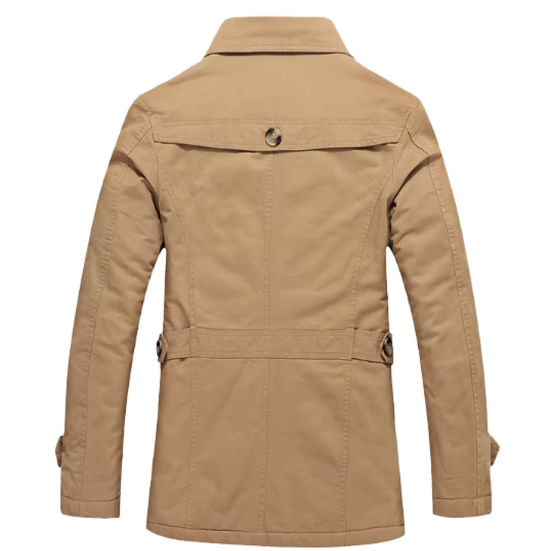Elegant vatteret trenchcoat