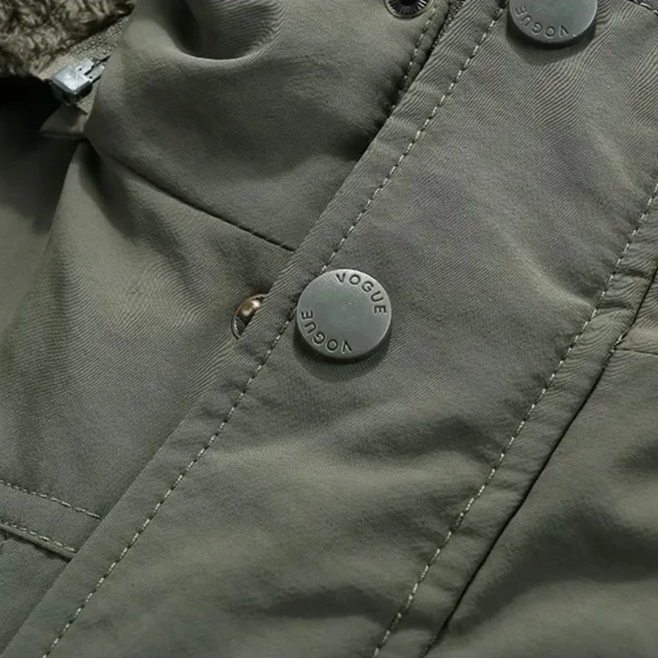 Elegancka pikowana kurtka zimowa