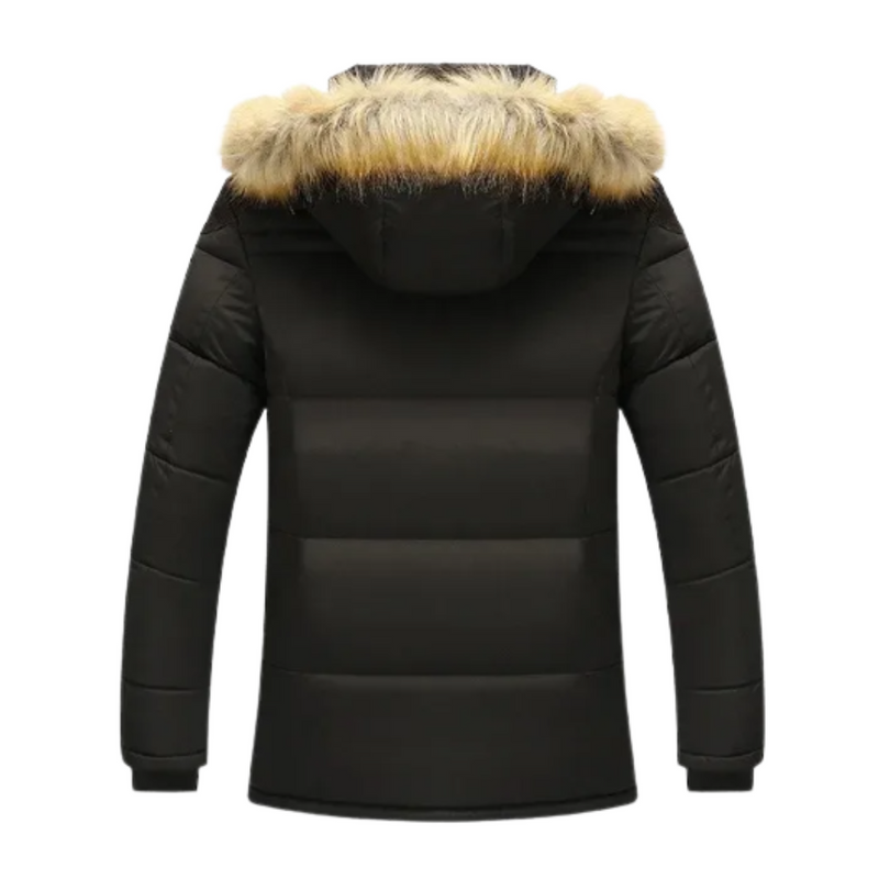 Elegant quiltet fleece vinterjakke