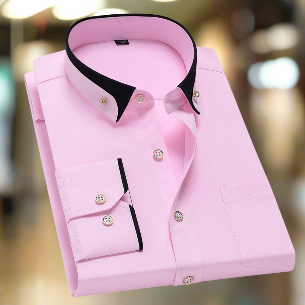 Kraveno | Klasyczna bawełniana koszula z długim rękawem