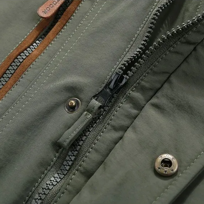 Elegant quiltet vinterjakke