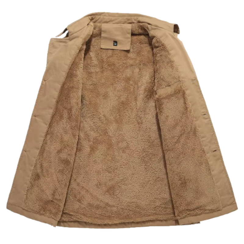 Elegant vatteret trenchcoat