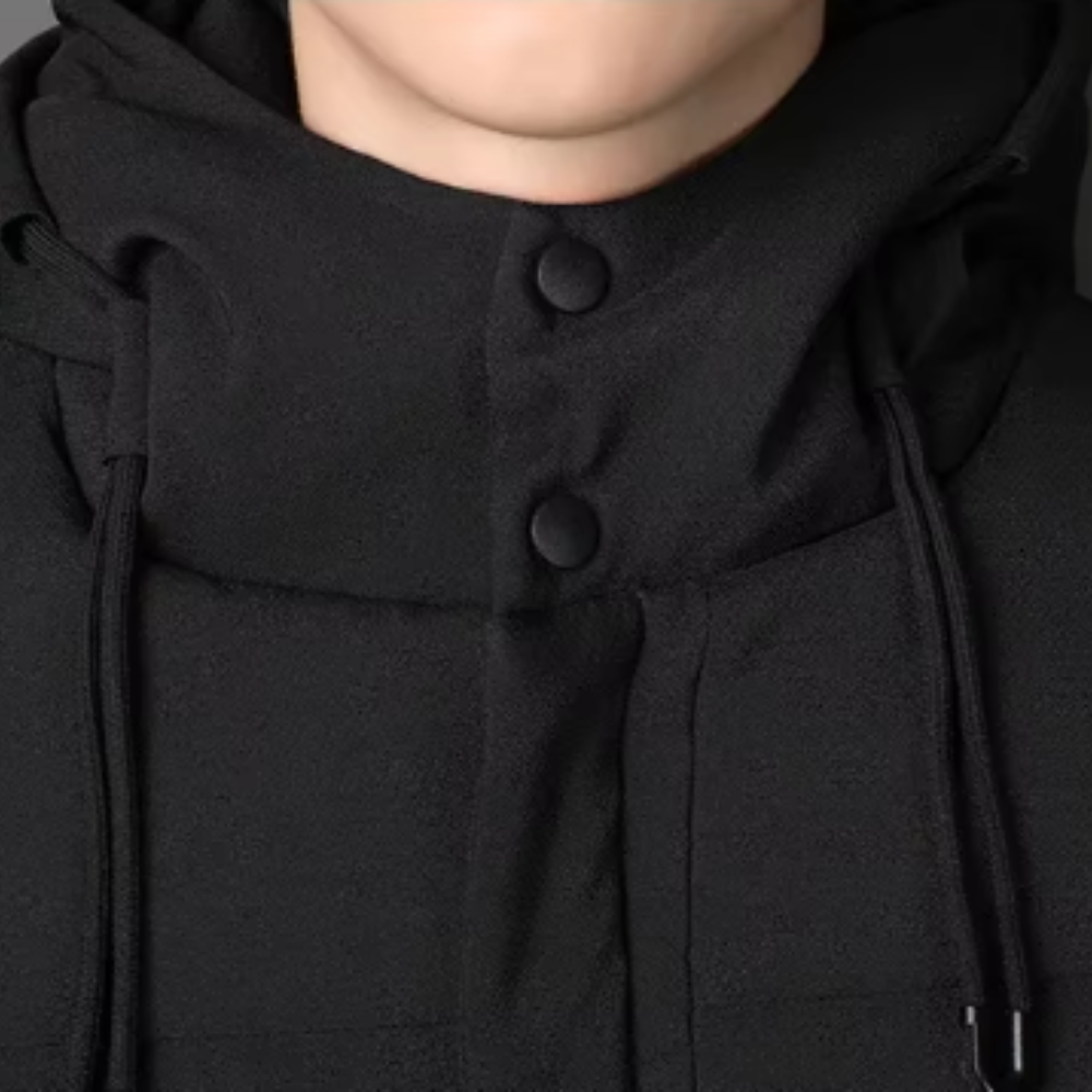 Elegancka długa męska kurtka