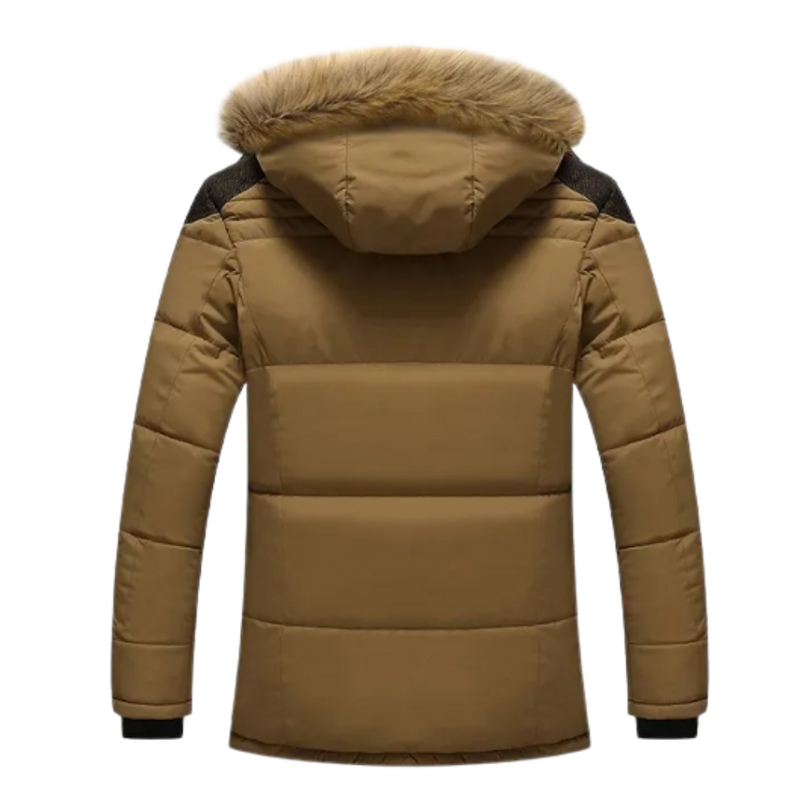 Elegant quiltet fleece vinterjakke