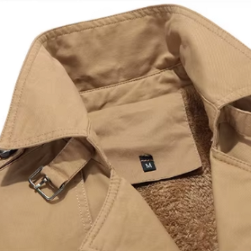Elegant vatteret trenchcoat