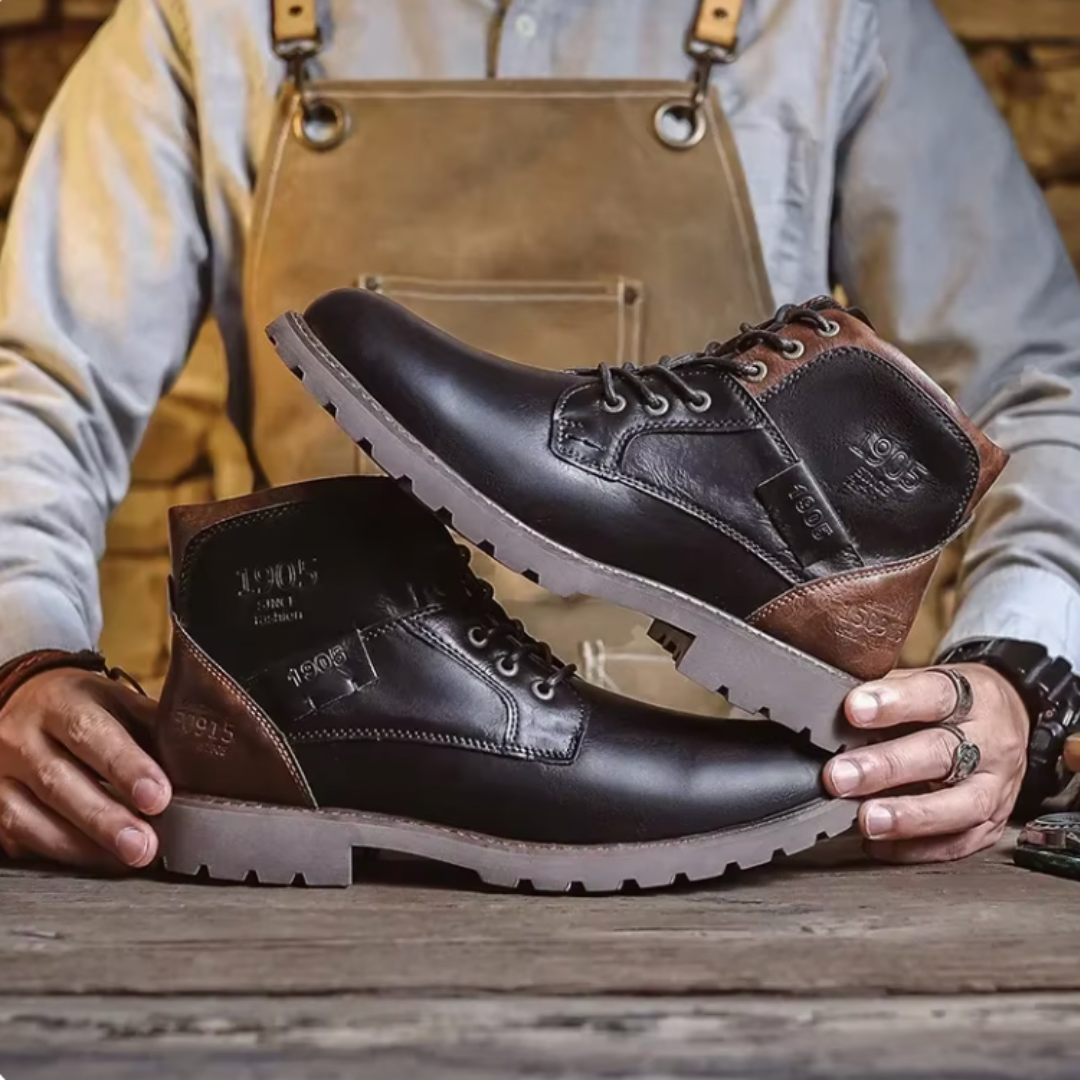Aaron™ | Vintage skórzane buty