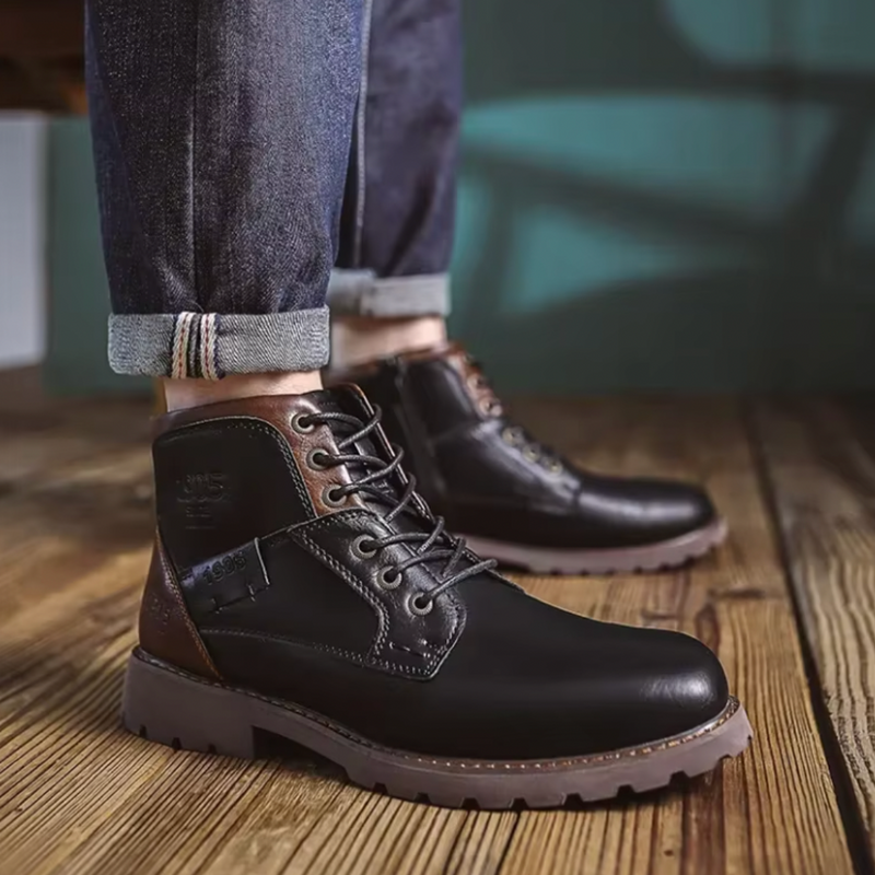 Aaron™ | Vintage skórzane buty