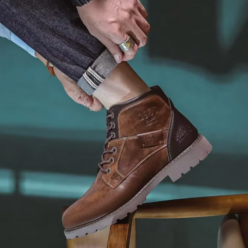 Aaron™ | Vintage skórzane buty