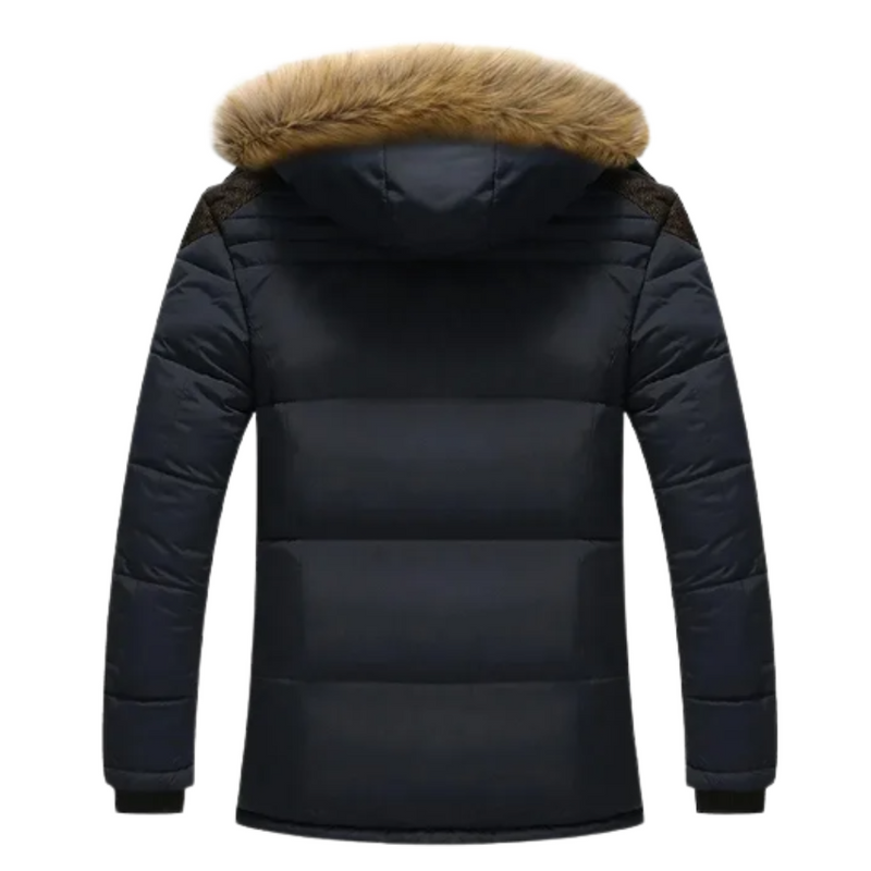 Elegant quiltet fleece vinterjakke