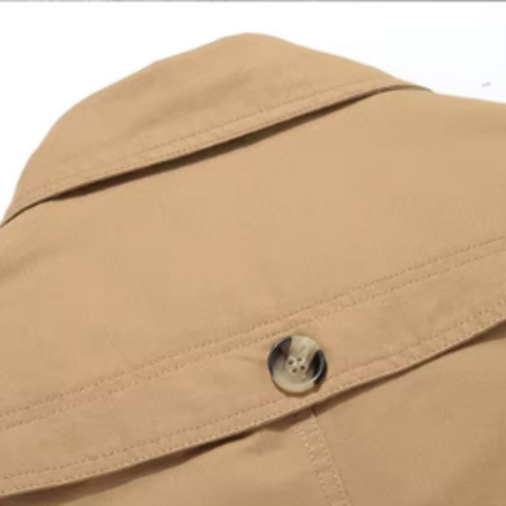 Elegancki pikowany trenchcoat