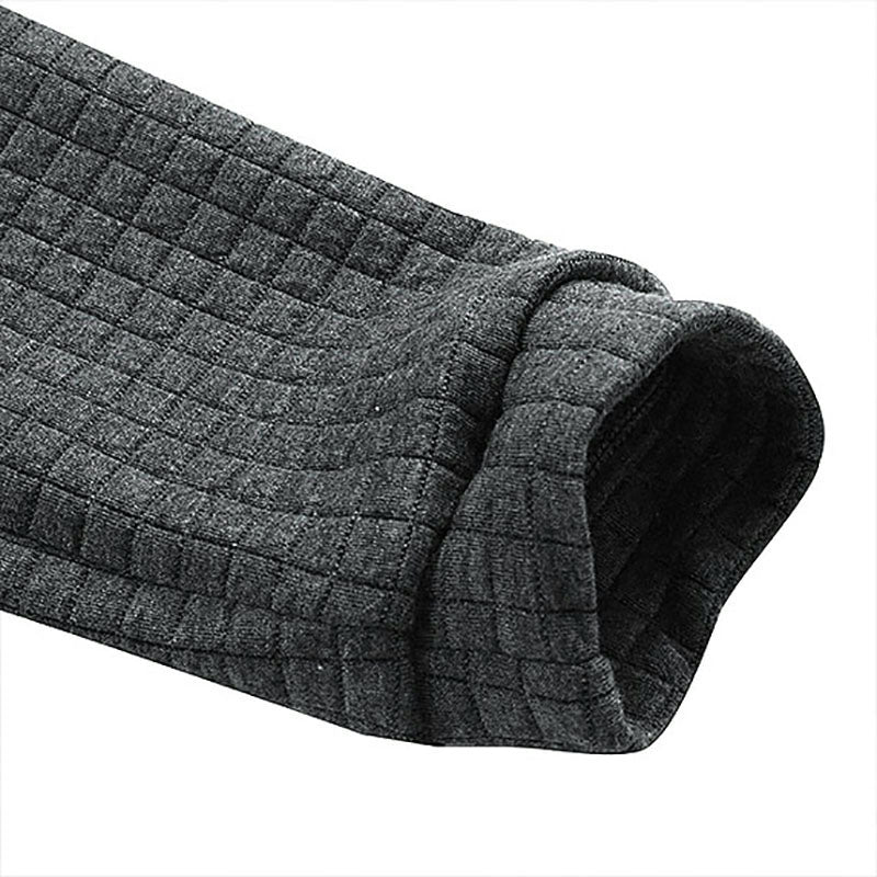 Męska pikowana bluza sportowa z długim rękawem w jednolitym kolorze