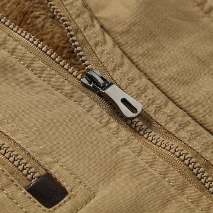 Elegancka zimowa kurtka z bawełnianym wykończeniem