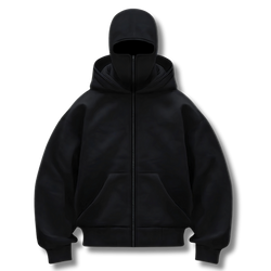 Kraveno | Hoodie med lynlås og integreret maske