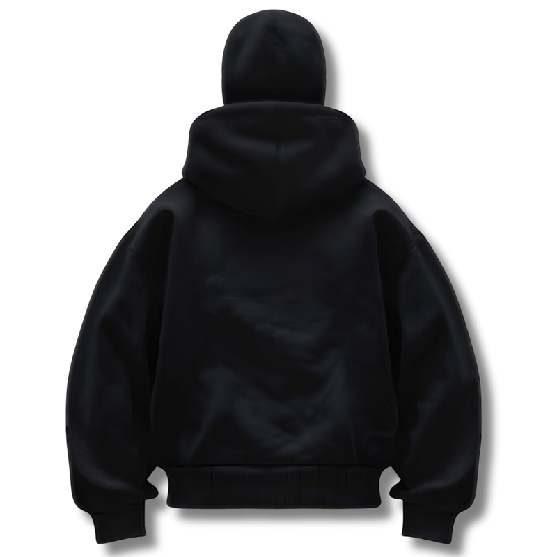 Kraveno | Hoodie med lynlås og integreret maske