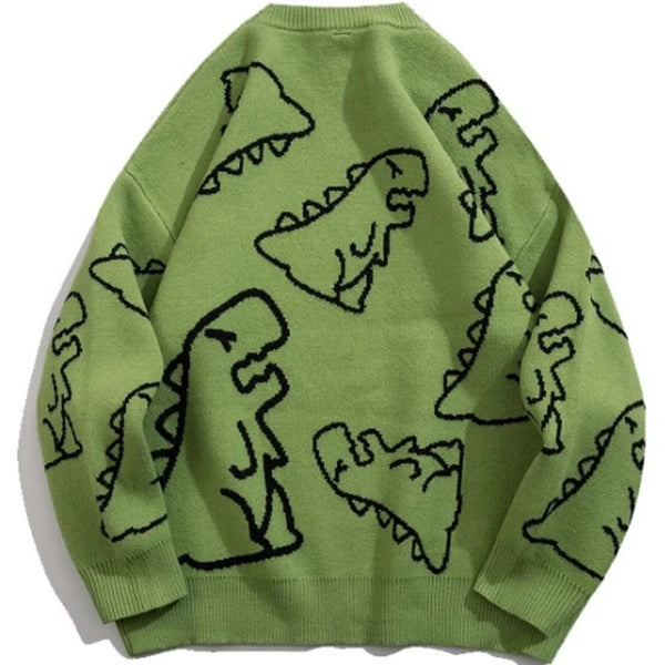 Kraveno™ | Sweater med dinosaur-print