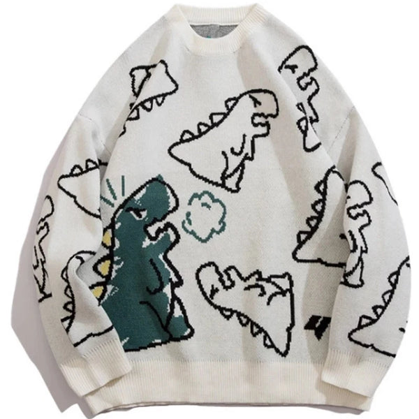 Kraveno™ | Sweater med dinosaur-print