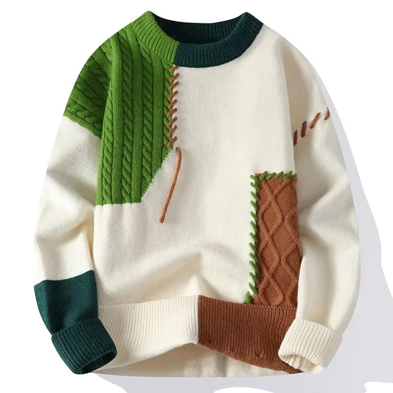 Kraveno™ | Patchwork-sweater