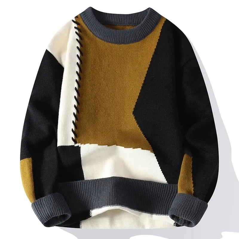 Kraveno™ | Patchwork-sweater