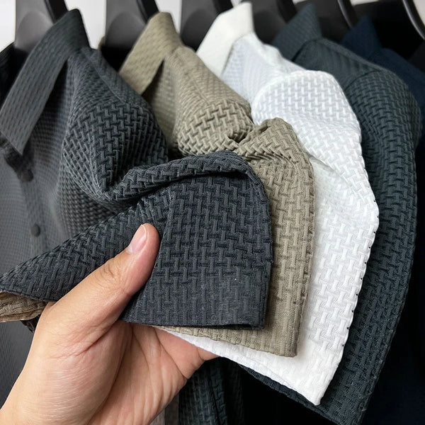 Graham™ | Vaffelstrikket polo-shirt (1+1 gratis)