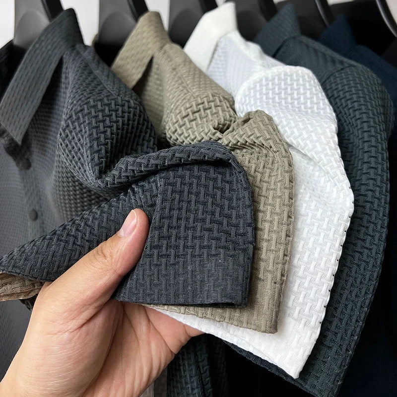 Graham™ | Vaffelstrikket polo-shirt (1+1 gratis)