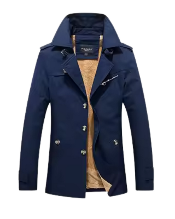Elegant vatteret trenchcoat