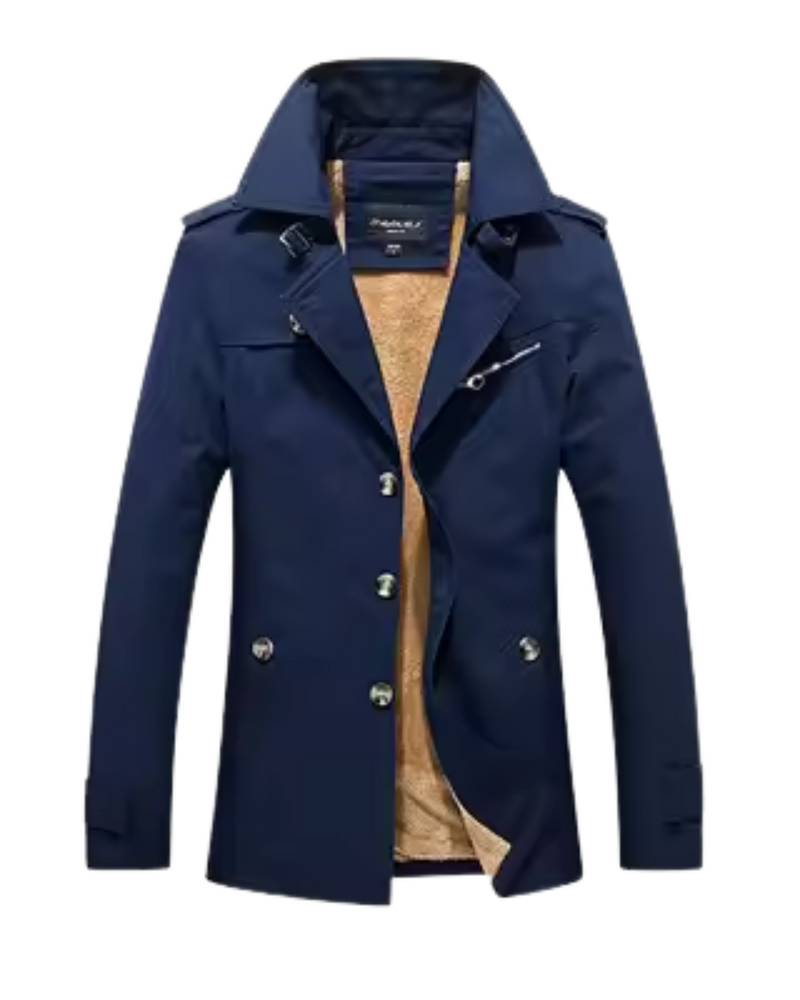 Elegant vatteret trenchcoat