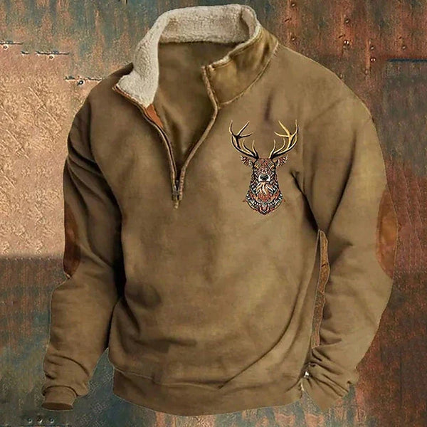 Christos – Sweter z detalami jelenia