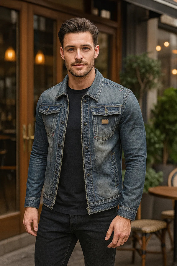 Kraveno | Premium denimjakke 75% bomuld