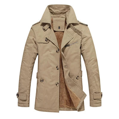 Elegant vatteret trenchcoat