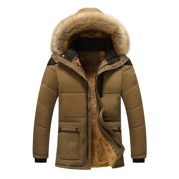 Elegant quiltet fleece vinterjakke
