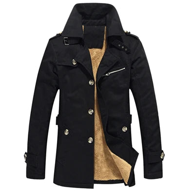Elegant vatteret trenchcoat